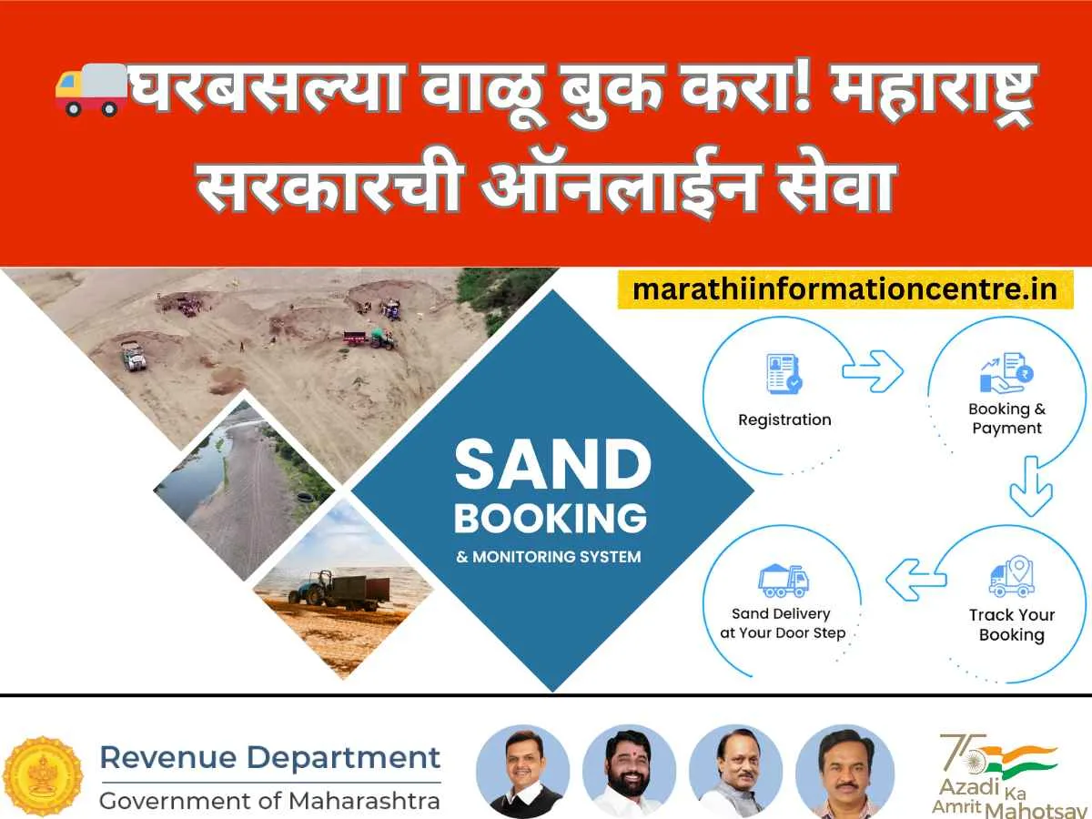 Maharashtra online sand booking banner