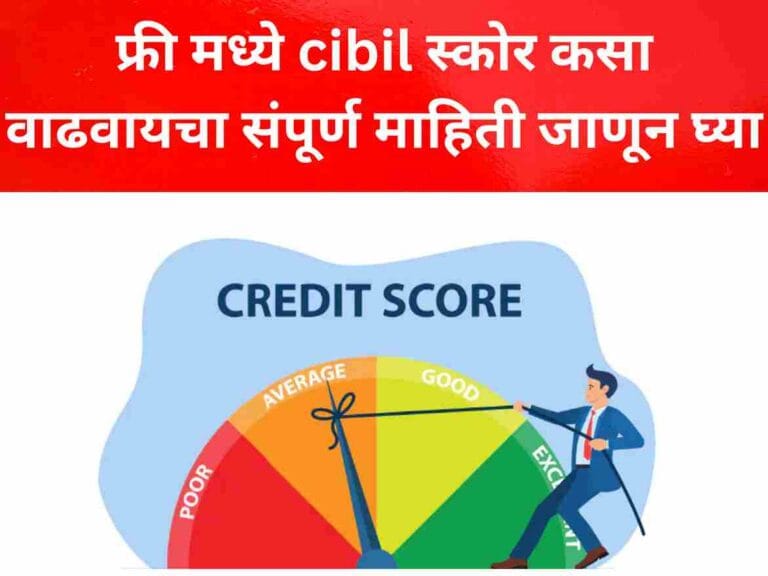 फ्री मध्ये cibil स्कोर कसा वाढवायचा आणि cibil स्कोर कसा पहायचा संपूर्ण माहिती जाणून घ्या