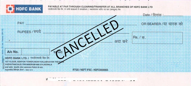 Cancel Cheque